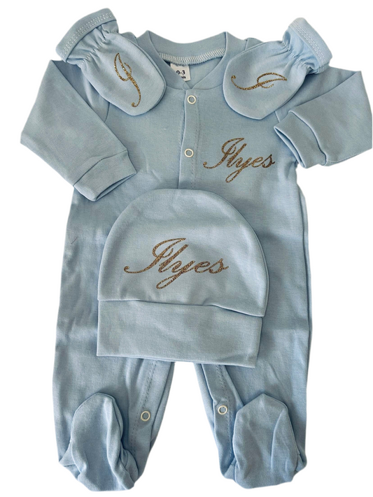 Set bébé 3 pièces personnalisé