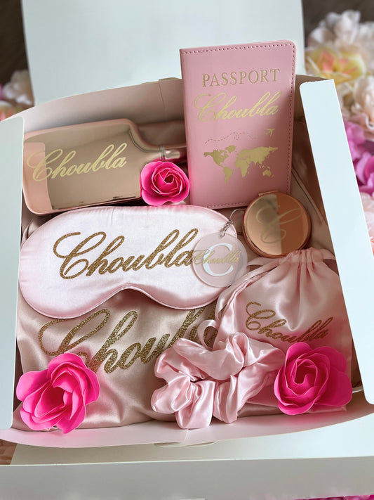 Coffret cadeaux rose