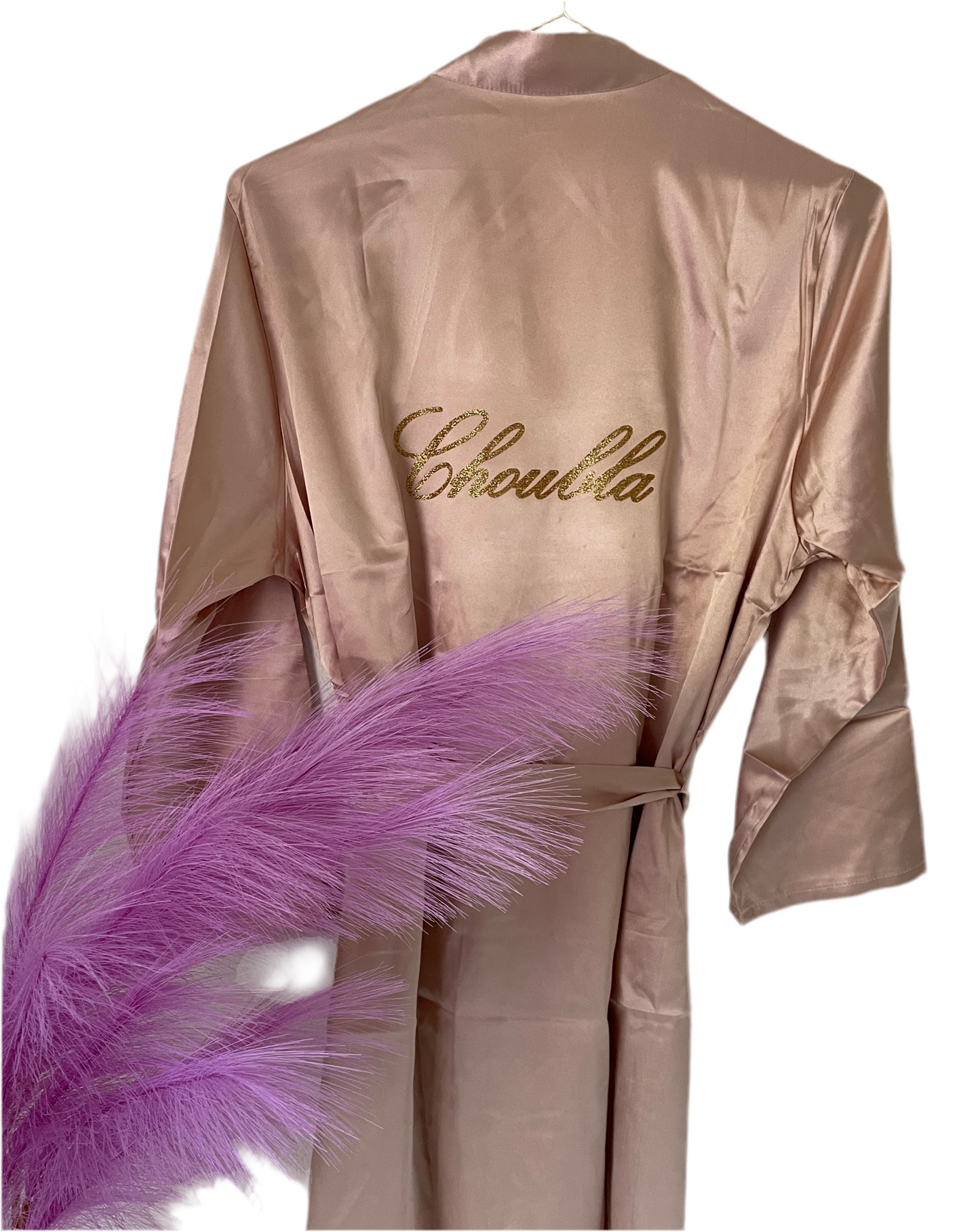 Peignoir en satin à personnaliser
